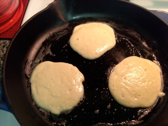 hoe cakes in progress