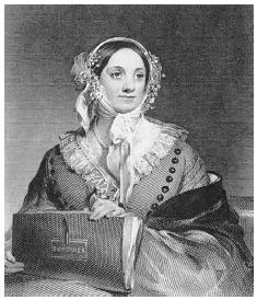 Eliza Leslie, from copper engraving based on portrait by Thomas Sully