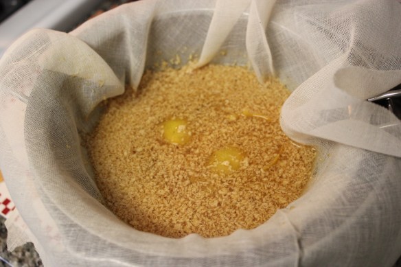 straining milk punch